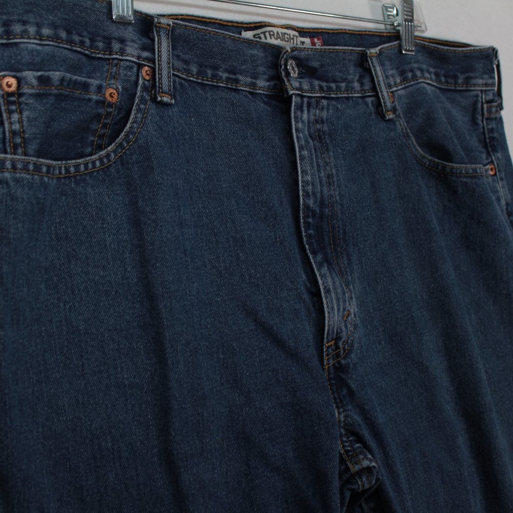 Levi's 505 Jeans Men's Tag Size 40 x 30 Blue Denim Straight Fit - Picture 2 of 15
